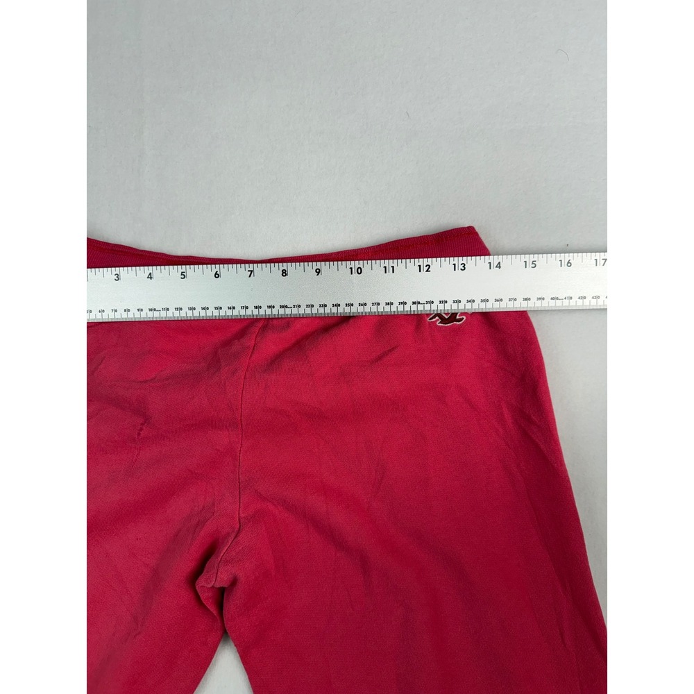 Hollister Womens Y2K Pink Low Rise Logo Sweatpants Joggers Small Side Stripe - Picture 7 of 9